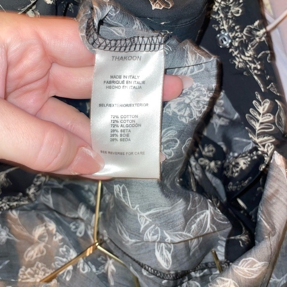 New! Thakoon Botanical Printed Cotton & Silk Utility Jumpsuit Size XL NWT! ✨ - Picture 7 of 14